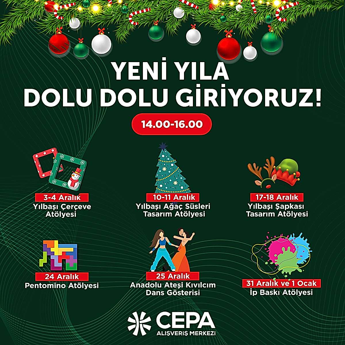 Yeni Yıla Dolu Dolu Giriyoruz!