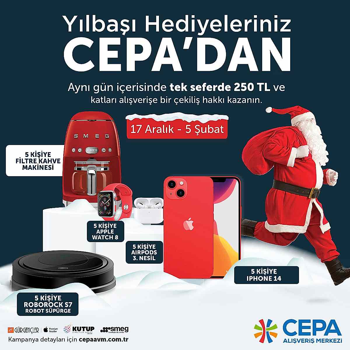 Yılbaşı Hediyeleriniz CEPA’dan