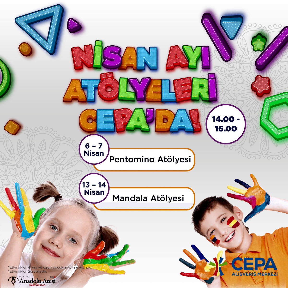Nisan Ayı Atölyeleri CEPA’da!