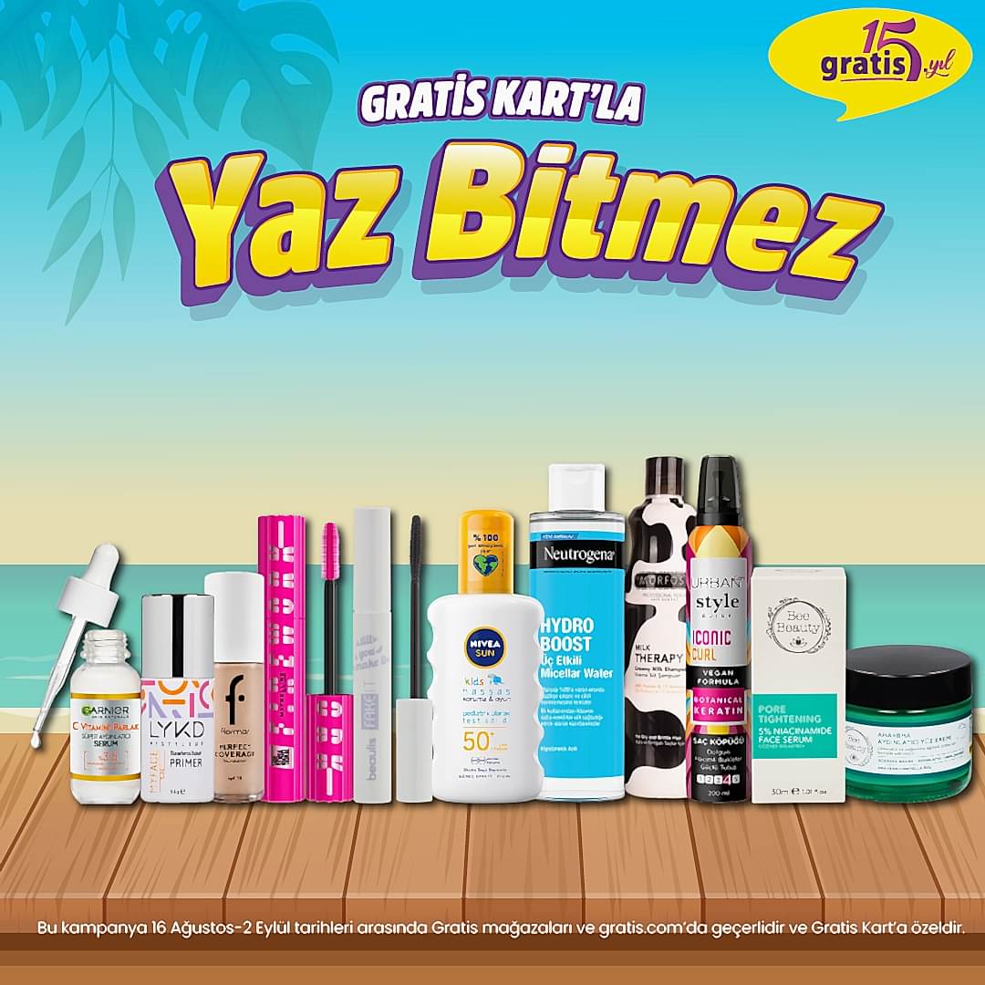 Gratis Kart’la Yaz Bitmez
